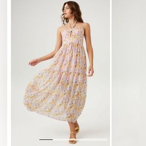 Floral Halter Dress